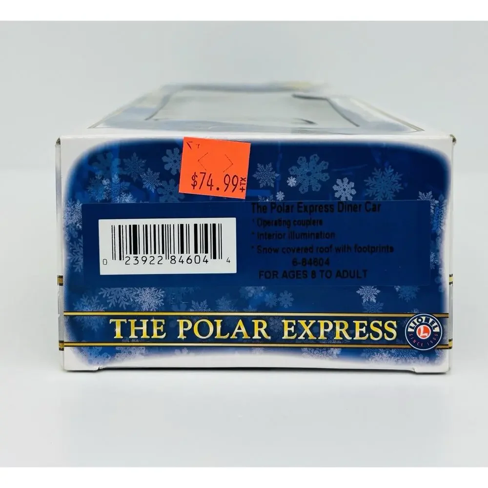 Lionel The Polar Express Diner Madison Passenger Car w/ Snow Roof 6-84604 New